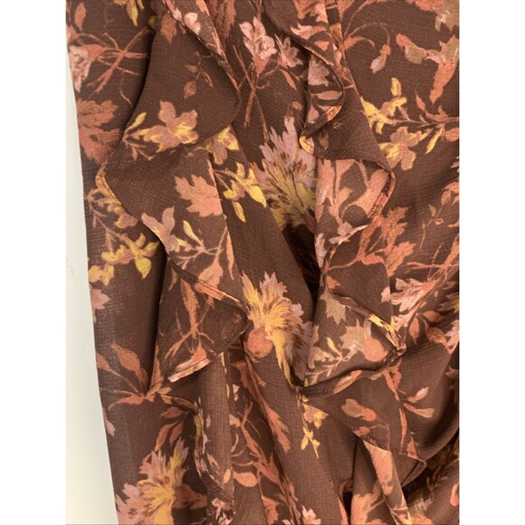 Free People Flounce Around Floral High Low Maxi Festival Whimsygoth NWOT - Picture 5 of 10